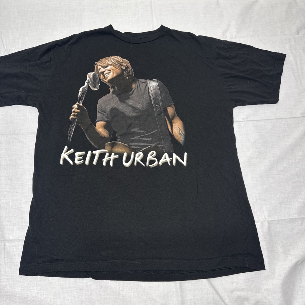 Keith Urban Shirt 2009 World Tour Escape Together Size XXL Black Womens